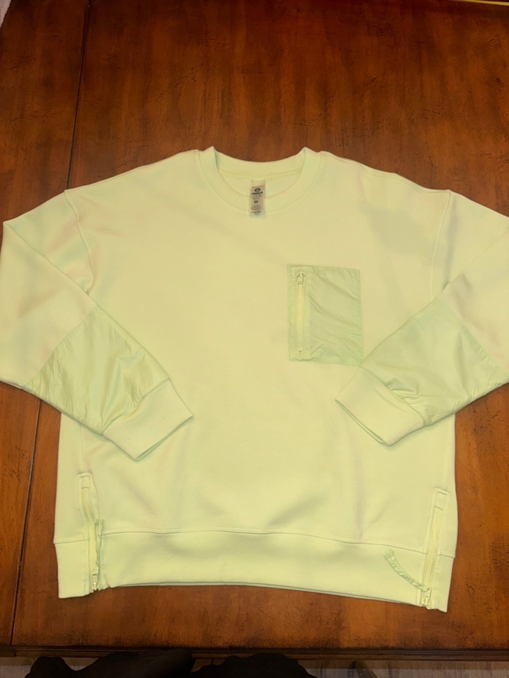 New with tags Mono B Crewneck Sweatshirt with Zip Pocket - M